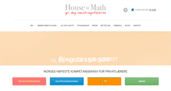 Desktop Screenshot of houseofmath.no